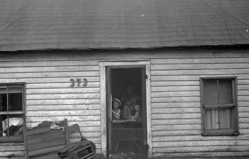 Dweller in Circleville's "Hooverville," central Ohio. 1938 Summer. (Universal History Archive/UIG via Getty Images)